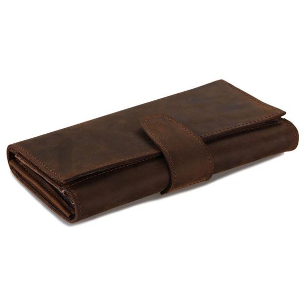 

wallets maheu handmade leather long wallet original designer purse natural cowskin bifold for men woman unisex, Red;black