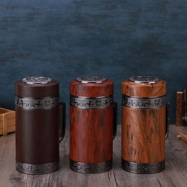 

water bottles high-end business office cup with handle boccaro men's purple sand gift cups wholesale customization stainless steel