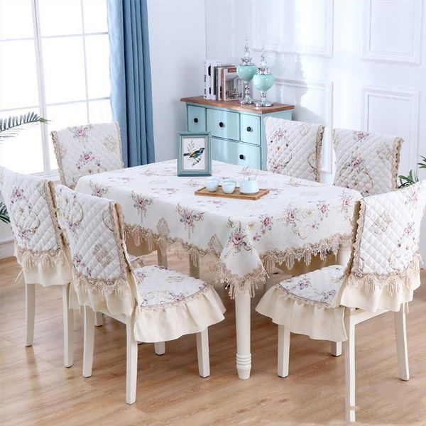 

high-end chenille table cloth chair cover home el reception party european-style rectangular coffee