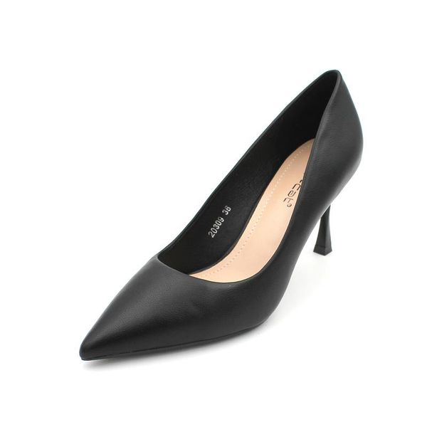 

dress shoes thin heel pointy high work women pumps, Black
