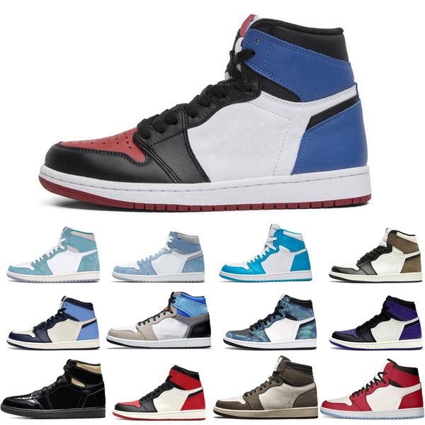 

1s 1 new arrive basketball shoes man woman prototype turbo green royal unc dark mocha crimson tint pink glaze chicago cactus jack black gold
