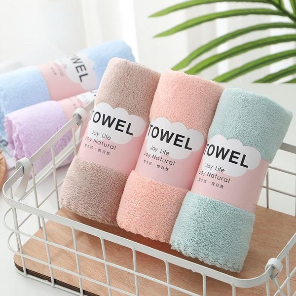 

towel coral velvet microfiber high density thickened soft absorbent face