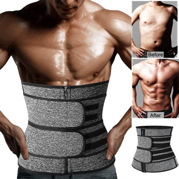 

men waist trimmer body shaper neoprene sweat belt workout waist trainer sauna slimming belt weight loss gym fitness shapewear