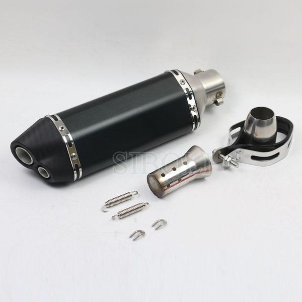 

51mm universal motorcycle exhaust modified muffler pipe escape moto motocross for royal enfield cafe racer moveable db killer system