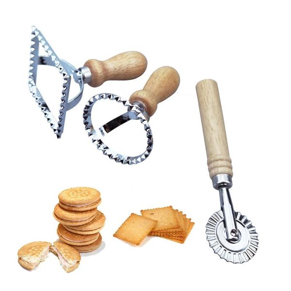 

baking moulds zinc alloy biscuit mould for kitchen solid wood handle flower side cookie cutter cake mold appliance tools