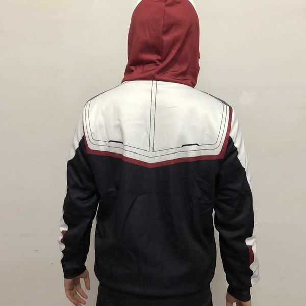 Endgame Hoodie Cosplay Ceket Kazak Kostümleri Kuantum Realm Pantolon Süper Kahraman Hoodies Uzun Pantolon Suit Kostüm Y0913