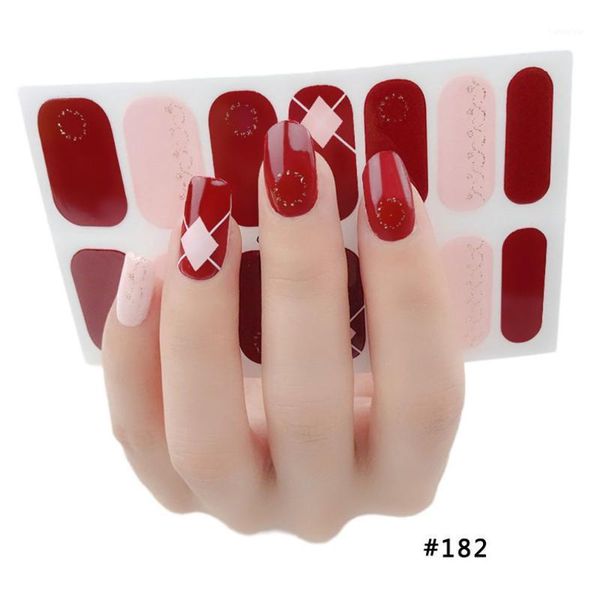 

nail stickers 14 set 3d stamping full waterproof fashion exquisite1, Black