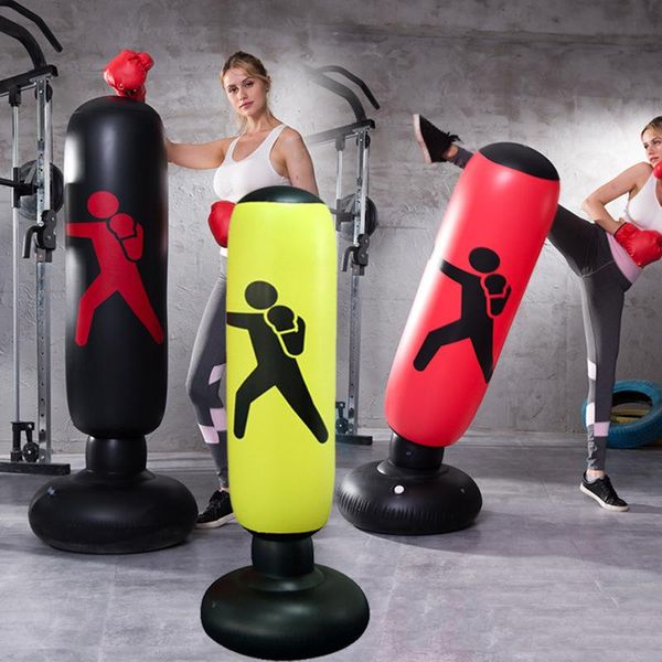 

sand bag standing punching boxing cardio kickboxing fitness training home h7jp