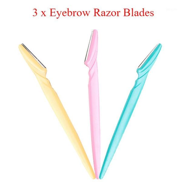 

3pcs women facial face razor eyebrow trimmers blades shaver maquillage facial1