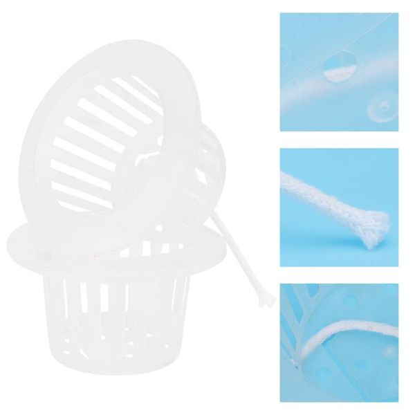 

other garden supplies 40pcs creative hollow-out nursery cup simple soilless culturing basket white