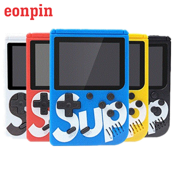 

eonpin mini handheld game console retro portable video game console can store 400 sup games 8 bit 3.0 inch colorful lcd cradle design