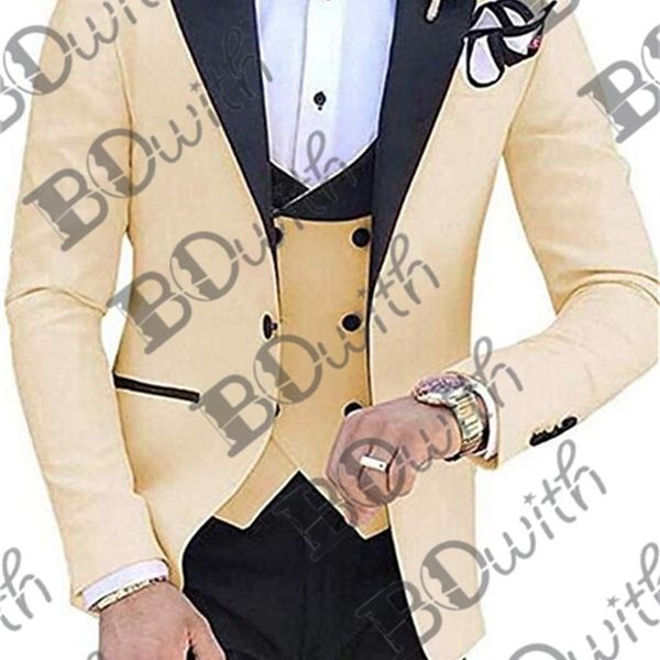 

men's & blazers blazer pants wedding tuxedos men suits for groom custom made homme man suit (jacket+pants+vest) hezf, White;black