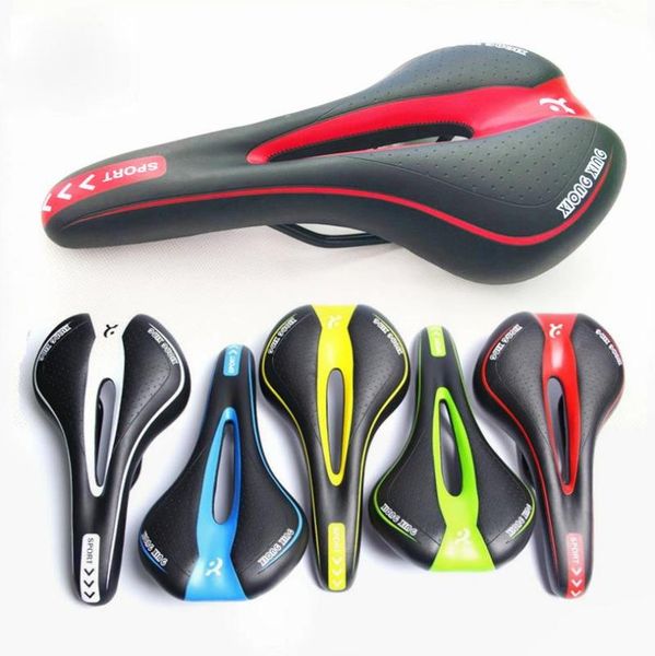 

bike saddles bicycle saddle absorbing hollow anti-skid gel pu extra soft mountain mtb road cycling seat accessories