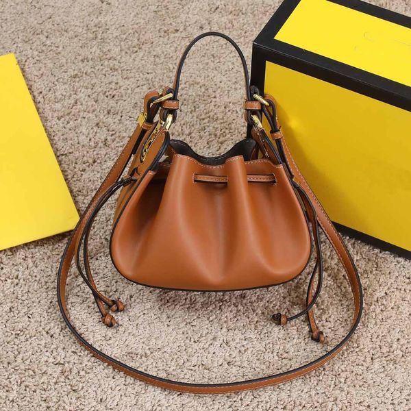 

designer handbags evening bags ladies shoulder bags leather material letters decorative drawstring shrinking design bag
