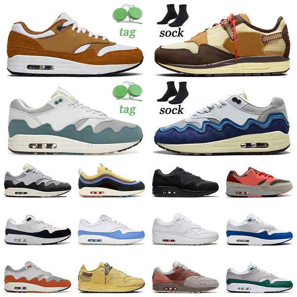 

cushion 1 1s running shoes mens women brown patta waves noise aqua monarch sean wotherspoon amsterdam evergreen aura sports trainers sneaker