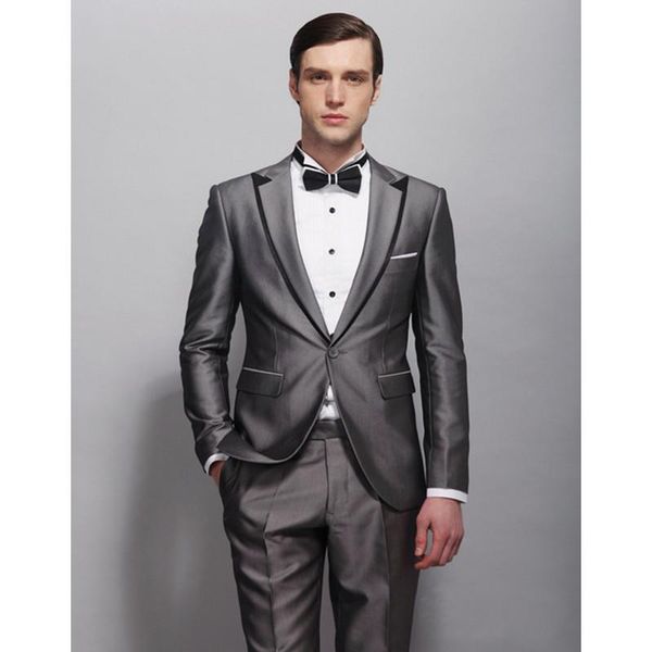 

wedding suit black edge jacket as groom tuxedos groomsman custom made man for clothes (jacket+pants) fr59 men's suits & blazers, White;black