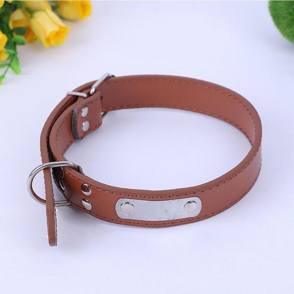 

dog collars & leashes pet collar buckle candy color pu leather neck strap