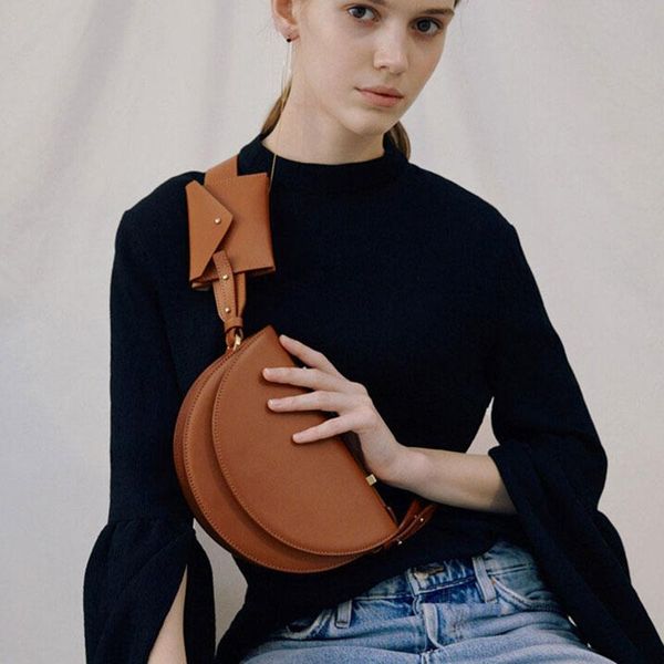 

evening bags designer semicircle saddle for women 2021 fashion 2 pcs shoulder crossbody composited lady purses