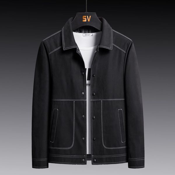

2021 spring jacket men's korean casual young tooling coat, Black;brown