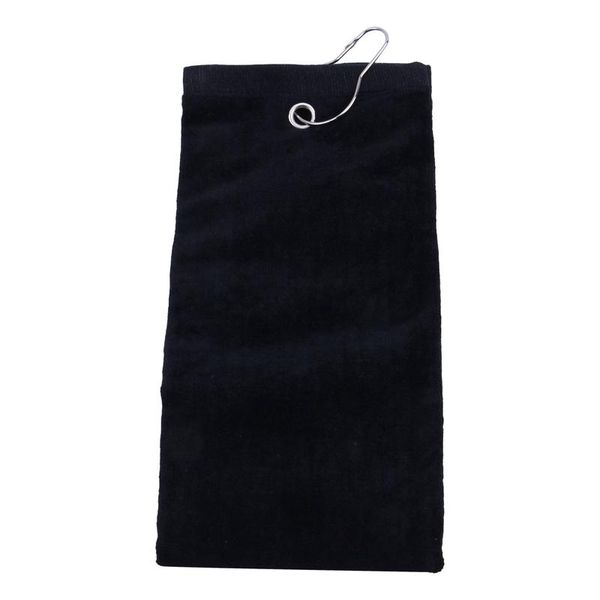 

towel 1pcs golf sports fitness with hook black
