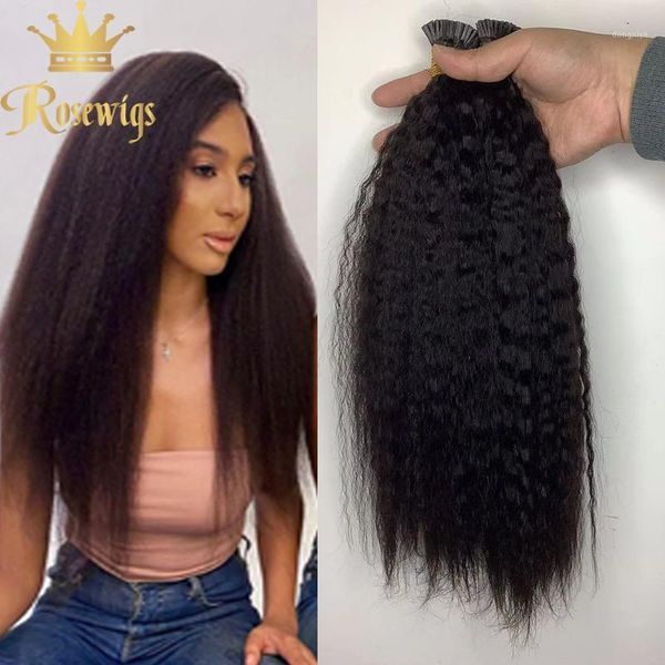 

virgin brazilian hair i -tip kinky straight curly for black women human bulks1