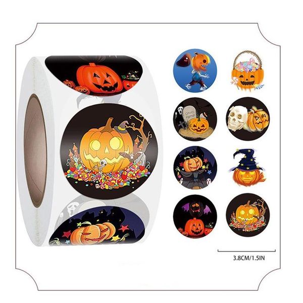 

gift wrap 500pcs/roll round label stickers decorations party supplies for box candy bags handmade packaging sticker