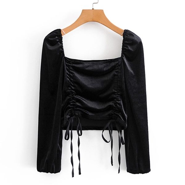 

women summer blouses casual tassel solid autumn long sleeve women's slim elegant clothing 210422, White