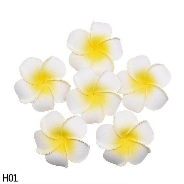 

decorative flowers & wreaths 10pcs/lot plumeria hawaiian pe foam frangipani artificial flower headdress egg wedding decoration party supplie