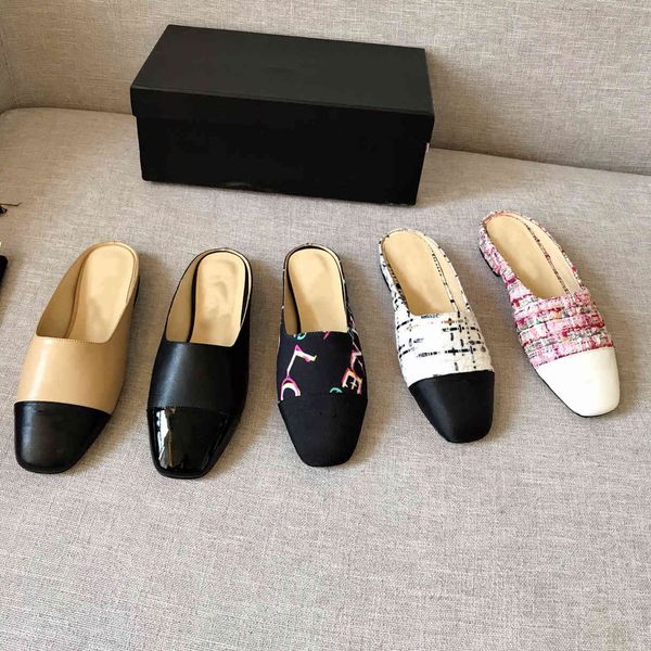 

baotou slippers women wear 2021 summer new straw fisherman's shoes sandals, comfortable and casual flat, Black
