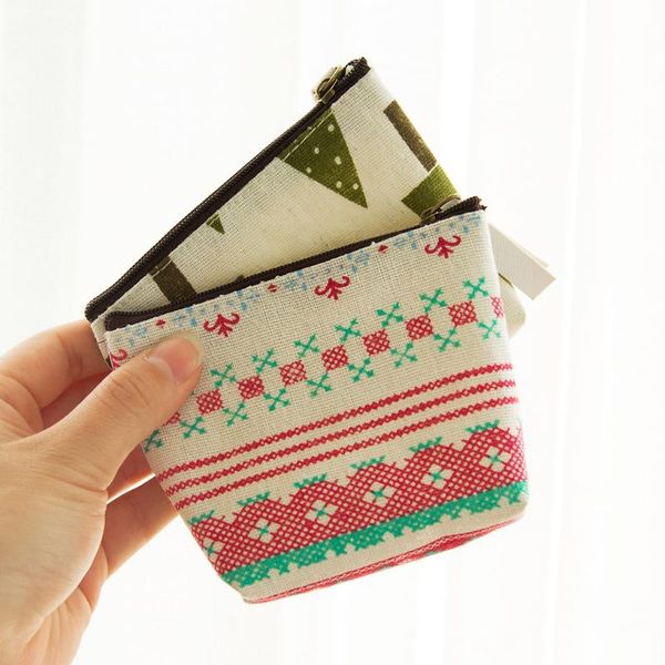 

storage bags animal canvas mini change coin purse bag gift with zipper and liner