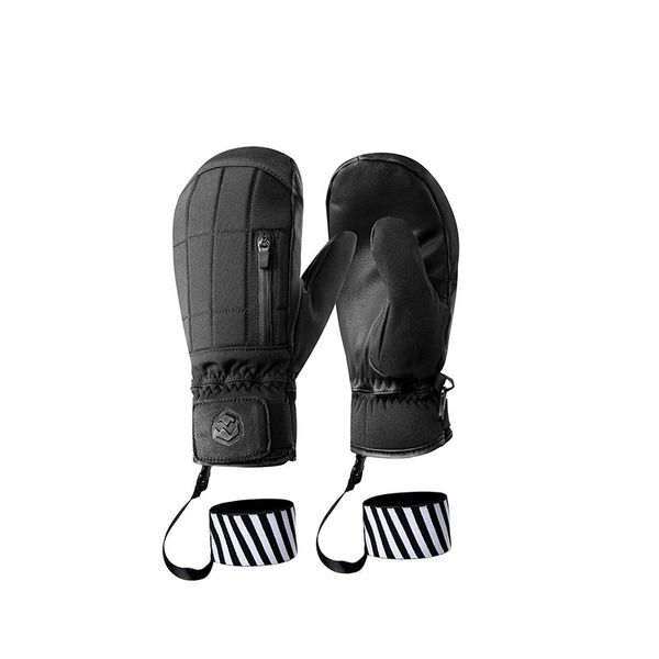 

ski gloves 2021 design custom made fleece lining inside five fingers snowboard for outdoor snow skiing