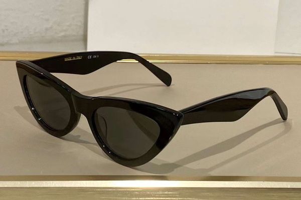 

40019 classic cat eye sunglasses black grey lens sonnenbrille gafa de sol women fashion sun glasses uv400 protection eyewear with case, White;black