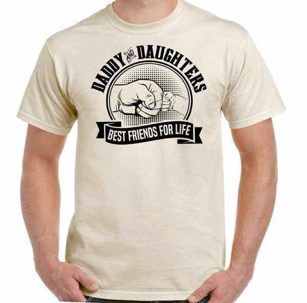 

dad & girls t-shirt friends for life men funny father day dad, White;black