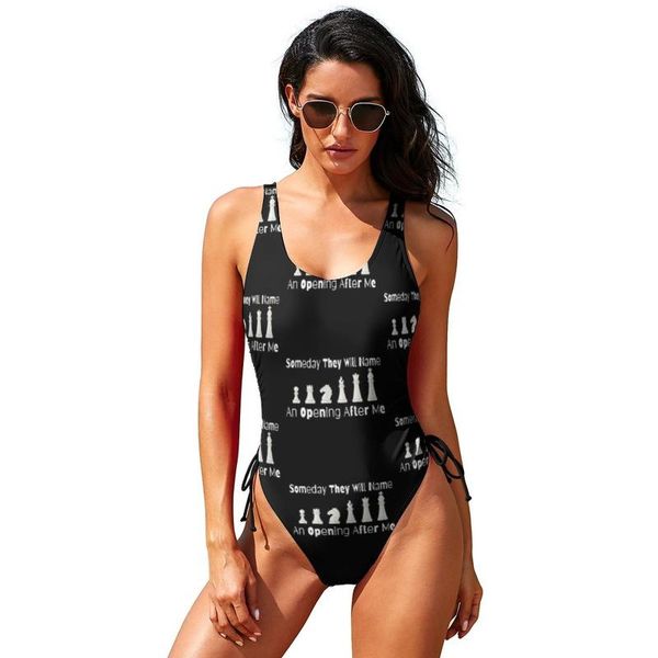 

one-piece suits chess swimsuit pool swimwear ladies 1-piece bathing suit