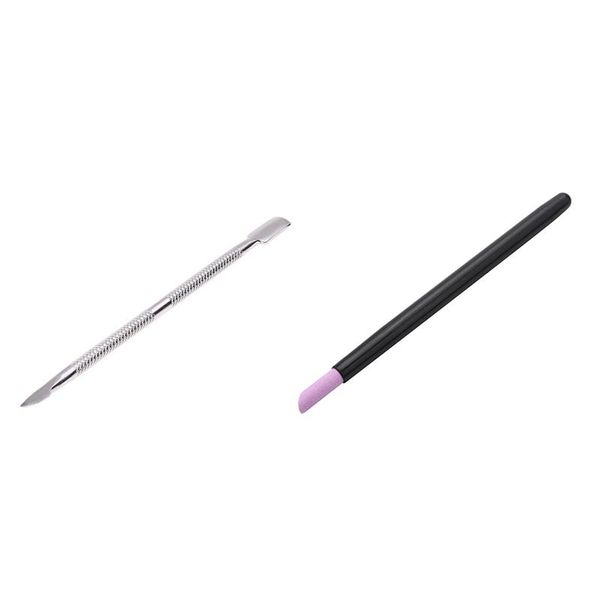 

nail drill & accessories 1 pcs cuticle remover spoon pusher manicure pedicure care tool kit stick pen art
