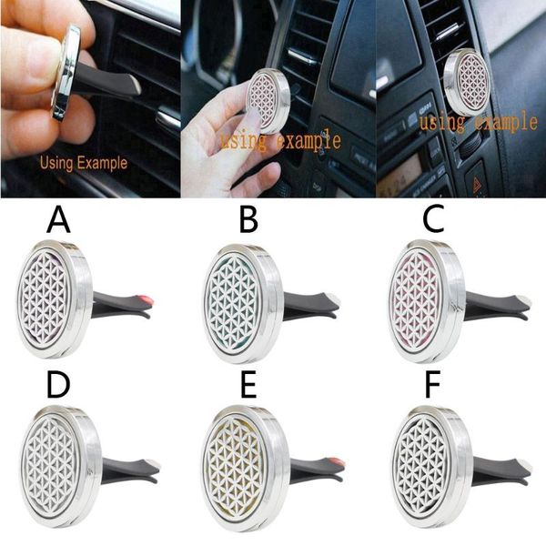 

car air freshener stainless auto vent essential oil gift decor clip decoration perfume diffuser accessories#yl10