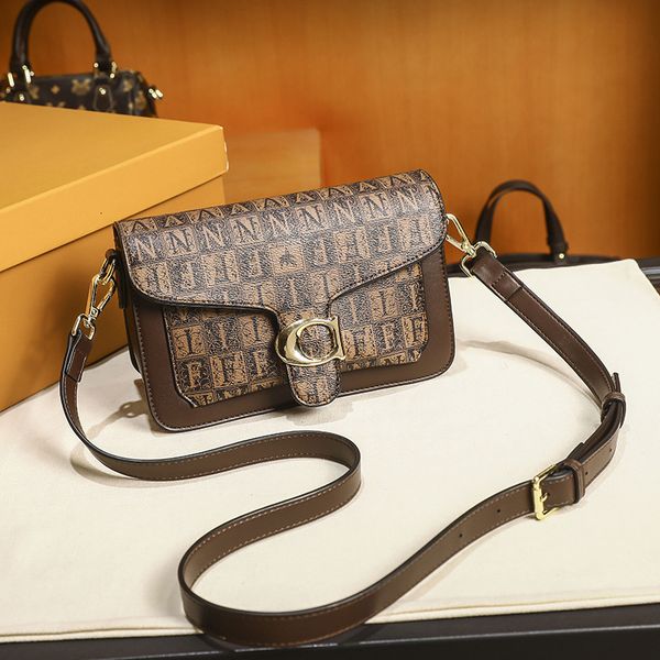 

bag 2021 women's printed letter messenger small square fashion