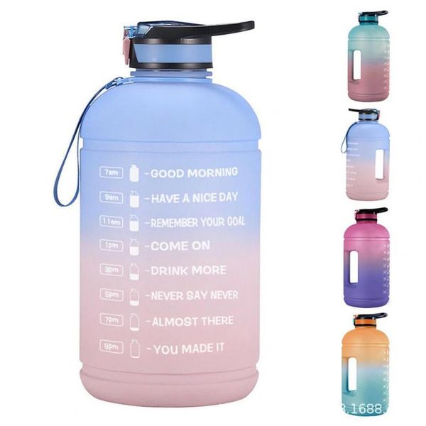 

water bottle 50% discounts 3.78l eco-friendly large capacity pet motivational time marker sports for home