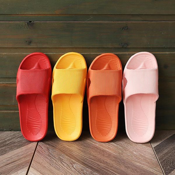 

slippers waterproof shower family slides women men anti-skid flat soft shoes bedroom floor swimming open toes flip flops unisex, Black