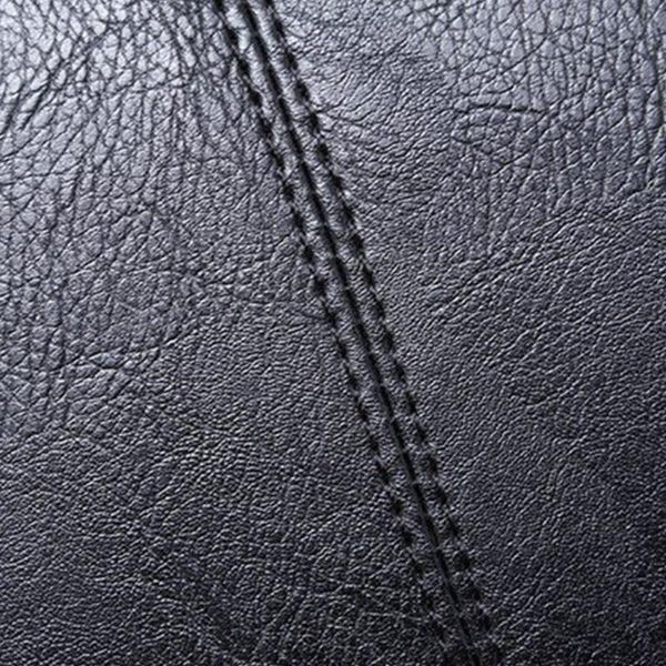 

backpack 066f men pu leather travel bag large capacity teenager student bookbag