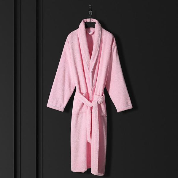 

women's sleepwear lovers kimono robe cotton towel nightwear casual bathrobe gown women long home clothing autumn nightgown, Black;red