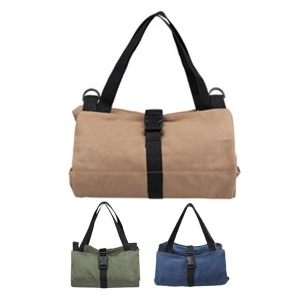 Duffel sacos ferramenta enrole o armazenamento de lona encerado Tote sling titular back ste assate organizador bolsa de encaixe pendurado transportador zipper