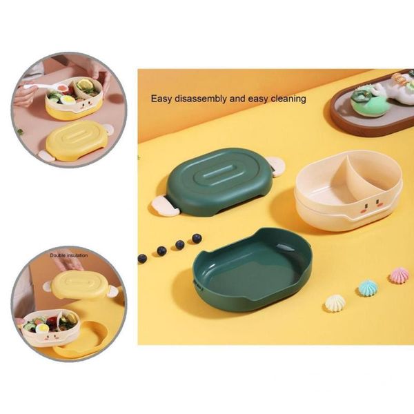 

dinnerware sets non-slip practical insulated sushi rice box cute bento detachable for kitchen