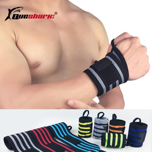 

wrist support professional fitness weightlifting wristbands training volleyball brace splint bar grip barbell straps, Black;red