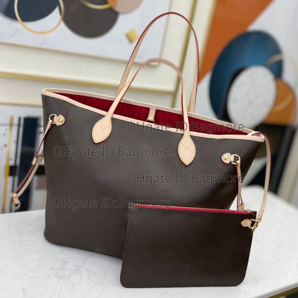 

2pcs/set composite shopping bag luxury designer handbag purse tote shoulder bags mm size crossbody messager shopping bagss womenes wallets c