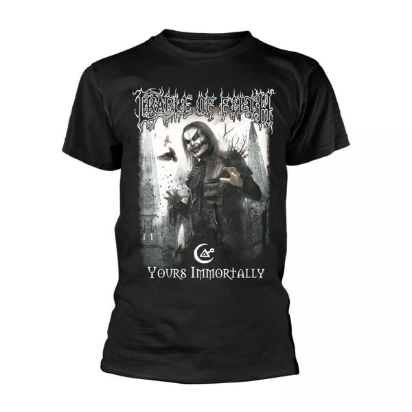 

cradle of filth immortally yours official t-shirt men unisex, White;black