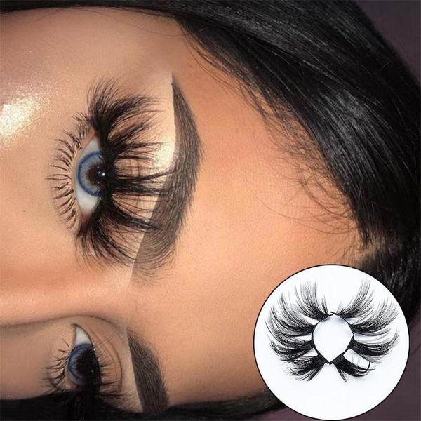 

false eyelashes 8 pair 25 mm mink fluffy lashes dramatic wholesale 3d messy long makeup i8e3