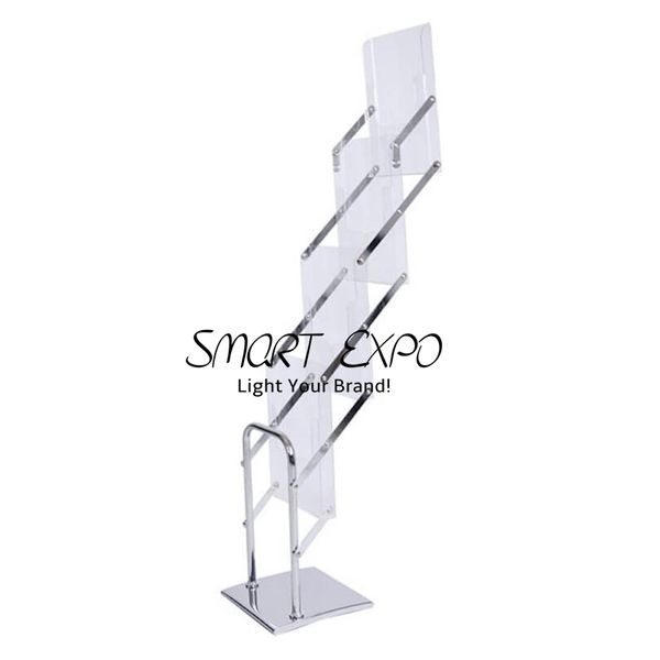 

acrylic literature magazine holder standee advertising display leaflet rack