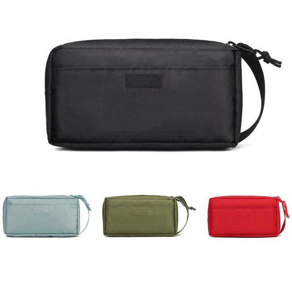 

embroidered cosmetic bag lady outdoors travel storage pack woman carry convenient makeup bags