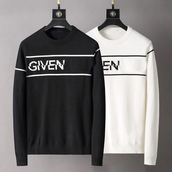 

mens womens designers sweaters letters pullover men hoodie long sleeve active sweatshirt embroidery knitwear winter clothesm-3xl#9512, White;black